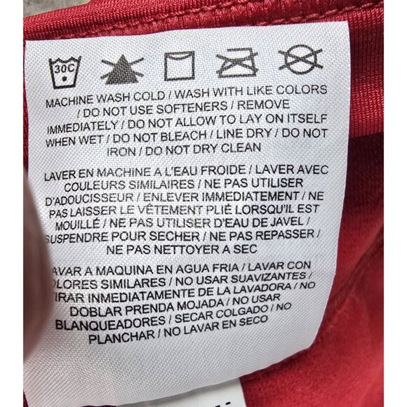 Nike Pro Hyperwarm Womens Red Long Sleeve Half-Zip Pullover M Polyester Blend - Picture 7 of 9